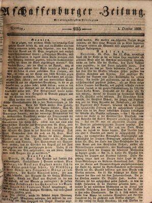 Aschaffenburger Zeitung Dienstag 1. Oktober 1839