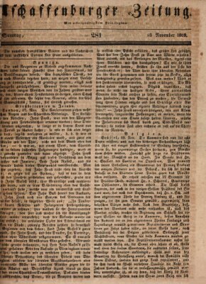 Aschaffenburger Zeitung Samstag 23. November 1839