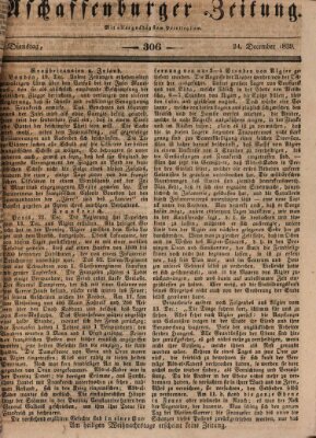 Aschaffenburger Zeitung Dienstag 24. Dezember 1839