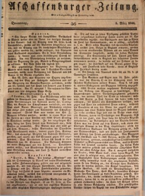 Aschaffenburger Zeitung Donnerstag 5. März 1840