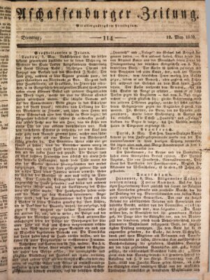 Aschaffenburger Zeitung Dienstag 12. Mai 1840