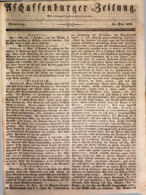 Aschaffenburger Zeitung Donnerstag 14. Mai 1840