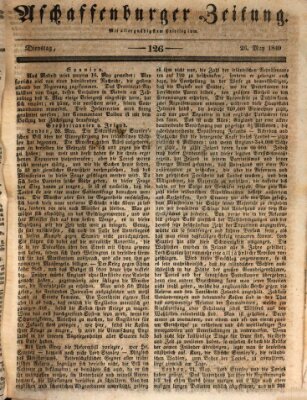 Aschaffenburger Zeitung Dienstag 26. Mai 1840