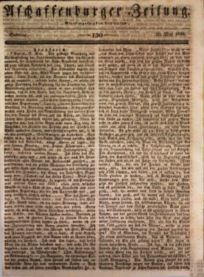 Aschaffenburger Zeitung Samstag 30. Mai 1840