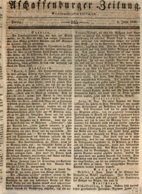 Aschaffenburger Zeitung Freitag 5. Juni 1840