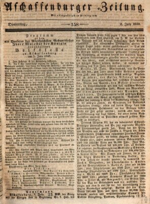 Aschaffenburger Zeitung Donnerstag 2. Juli 1840