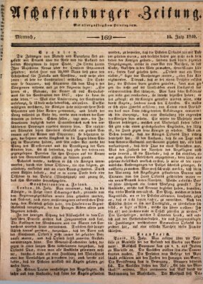 Aschaffenburger Zeitung Mittwoch 15. Juli 1840