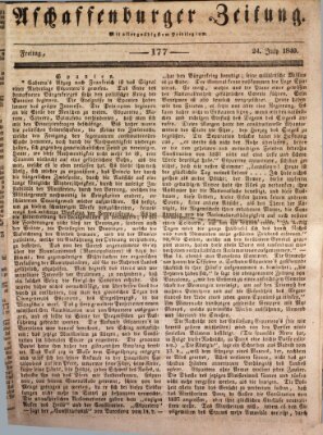 Aschaffenburger Zeitung Freitag 24. Juli 1840