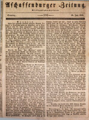 Aschaffenburger Zeitung Samstag 25. Juli 1840