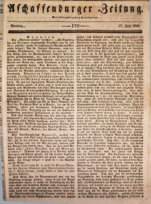 Aschaffenburger Zeitung Montag 27. Juli 1840