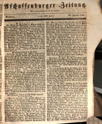 Aschaffenburger Zeitung Samstag 27. Februar 1841