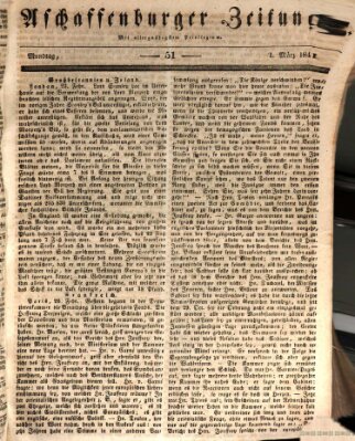 Aschaffenburger Zeitung Montag 1. März 1841