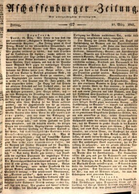 Aschaffenburger Zeitung Freitag 19. März 1841