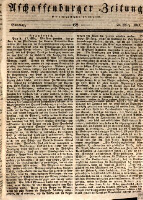 Aschaffenburger Zeitung Samstag 20. März 1841