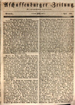 Aschaffenburger Zeitung Mittwoch 28. April 1841