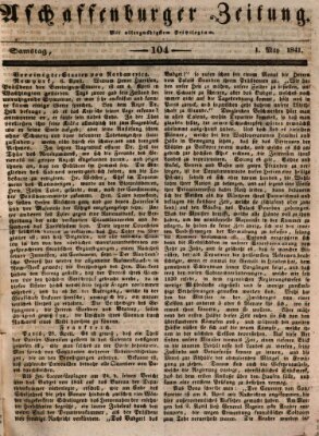 Aschaffenburger Zeitung Samstag 1. Mai 1841