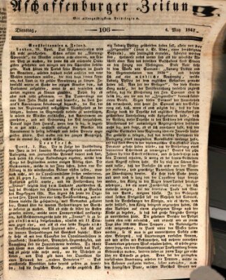 Aschaffenburger Zeitung Dienstag 4. Mai 1841