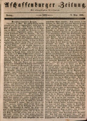 Aschaffenburger Zeitung Freitag 7. Mai 1841