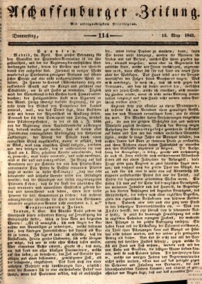 Aschaffenburger Zeitung Donnerstag 13. Mai 1841