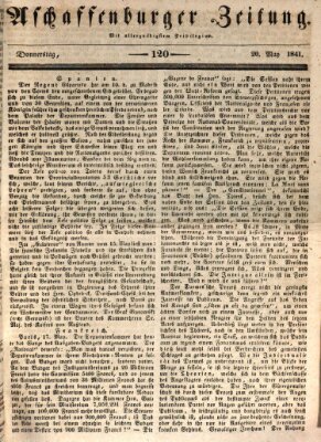 Aschaffenburger Zeitung Donnerstag 20. Mai 1841