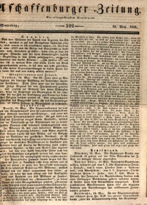 Aschaffenburger Zeitung Samstag 22. Mai 1841