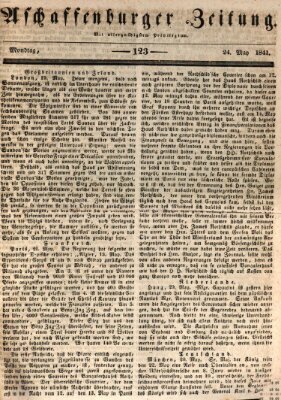 Aschaffenburger Zeitung Montag 24. Mai 1841