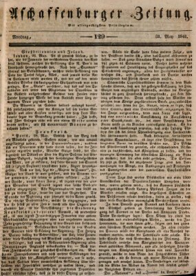 Aschaffenburger Zeitung Montag 31. Mai 1841