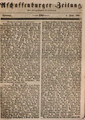 Aschaffenburger Zeitung Dienstag 1. Juni 1841