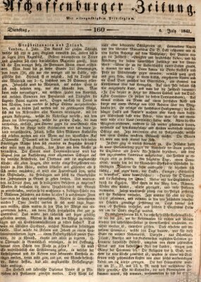 Aschaffenburger Zeitung Dienstag 6. Juli 1841