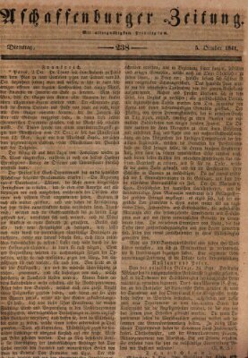 Aschaffenburger Zeitung Dienstag 5. Oktober 1841