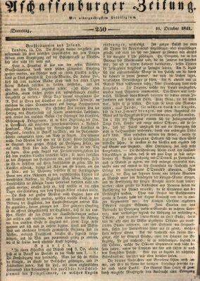 Aschaffenburger Zeitung Dienstag 19. Oktober 1841