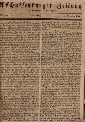 Aschaffenburger Zeitung Freitag 5. November 1841