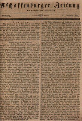 Aschaffenburger Zeitung Montag 8. November 1841