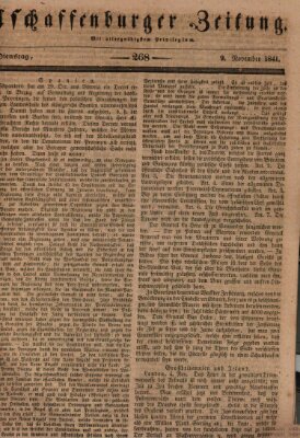 Aschaffenburger Zeitung Dienstag 9. November 1841
