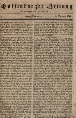 Aschaffenburger Zeitung Freitag 10. Dezember 1841