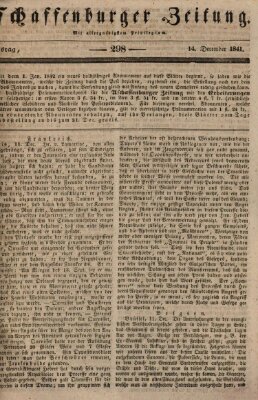 Aschaffenburger Zeitung Dienstag 14. Dezember 1841