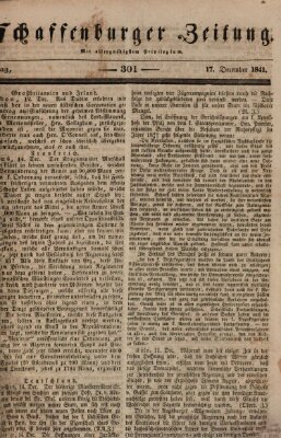 Aschaffenburger Zeitung Freitag 17. Dezember 1841