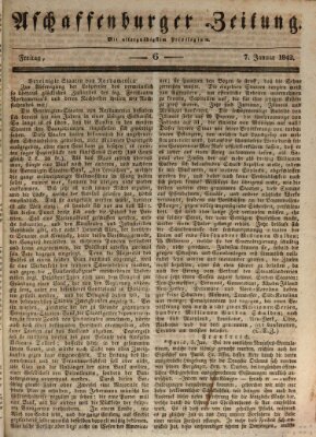 Aschaffenburger Zeitung Freitag 7. Januar 1842