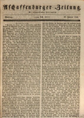 Aschaffenburger Zeitung Montag 17. Januar 1842