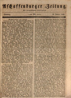 Aschaffenburger Zeitung Dienstag 18. Januar 1842