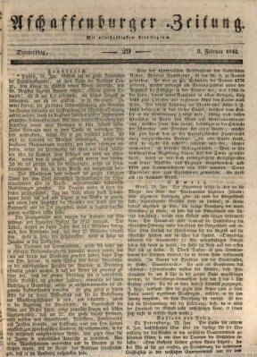 Aschaffenburger Zeitung Donnerstag 3. Februar 1842