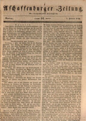 Aschaffenburger Zeitung Montag 7. Februar 1842