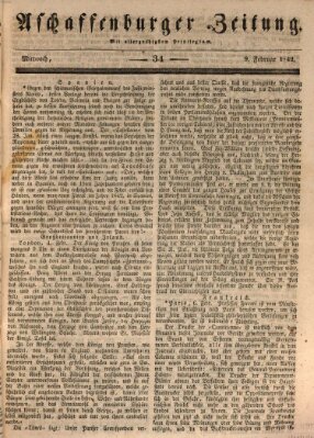 Aschaffenburger Zeitung Mittwoch 9. Februar 1842