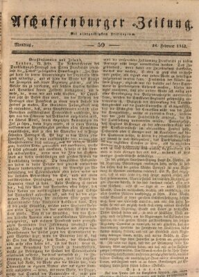 Aschaffenburger Zeitung Montag 28. Februar 1842