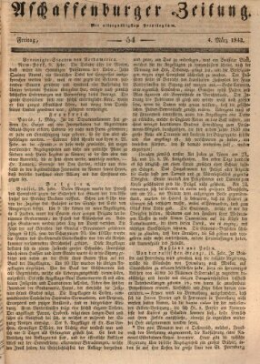 Aschaffenburger Zeitung Freitag 4. März 1842