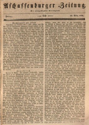 Aschaffenburger Zeitung Freitag 11. März 1842