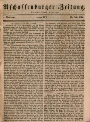 Aschaffenburger Zeitung Montag 25. Juli 1842