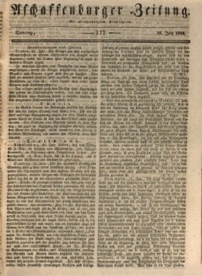 Aschaffenburger Zeitung Dienstag 26. Juli 1842