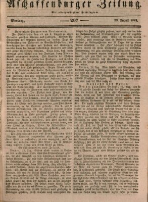 Aschaffenburger Zeitung Montag 29. August 1842