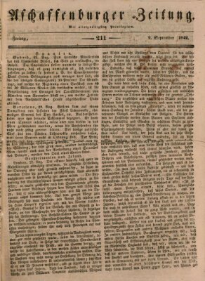 Aschaffenburger Zeitung Freitag 2. September 1842